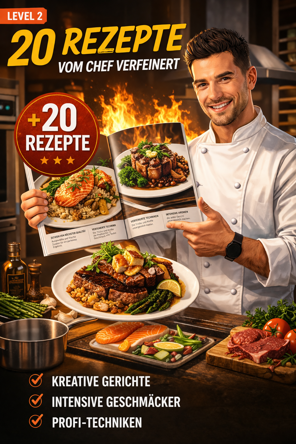 Stufe 2 – Ausgefeilte Kochrezepte
