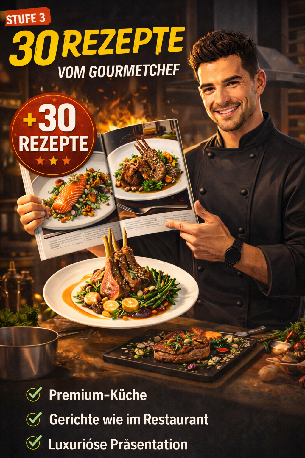 Stufe 3 – Fortgeschrittene Kochrezepte