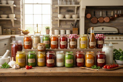 Pack mit 20 hausgemachten Soßen und Dressings