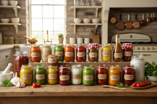 Pack mit 20 hausgemachten Soßen und Dressings
